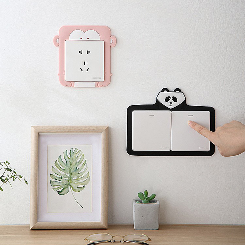 Cartoon Switch Protective Cover Creative Luminous Switch Sticker Switch Decorative Sticker Cute Switch Cover Protective Cover
