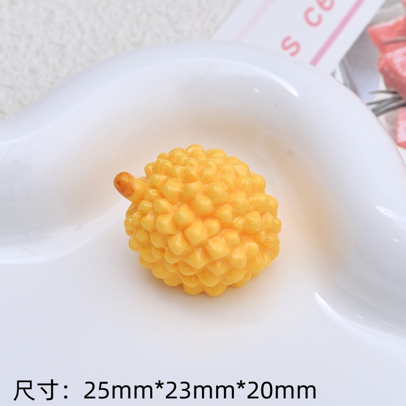 3 차원 시뮬레이션 과일-노란색 두리안