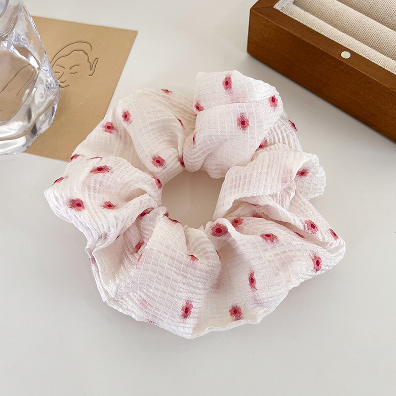 Women's Sweet Simple Style Flower Cloth Embroidery Hair Tie display picture 7