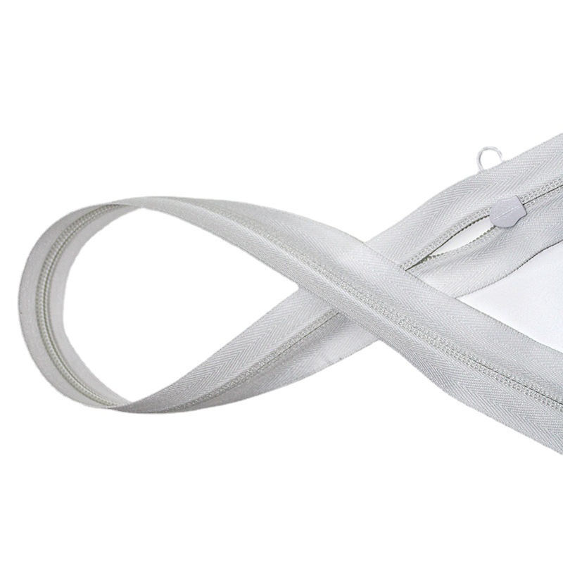 箱包沙发蚊帐辅料配件拉链5号尼龙白色码装工厂价拉链头拉头