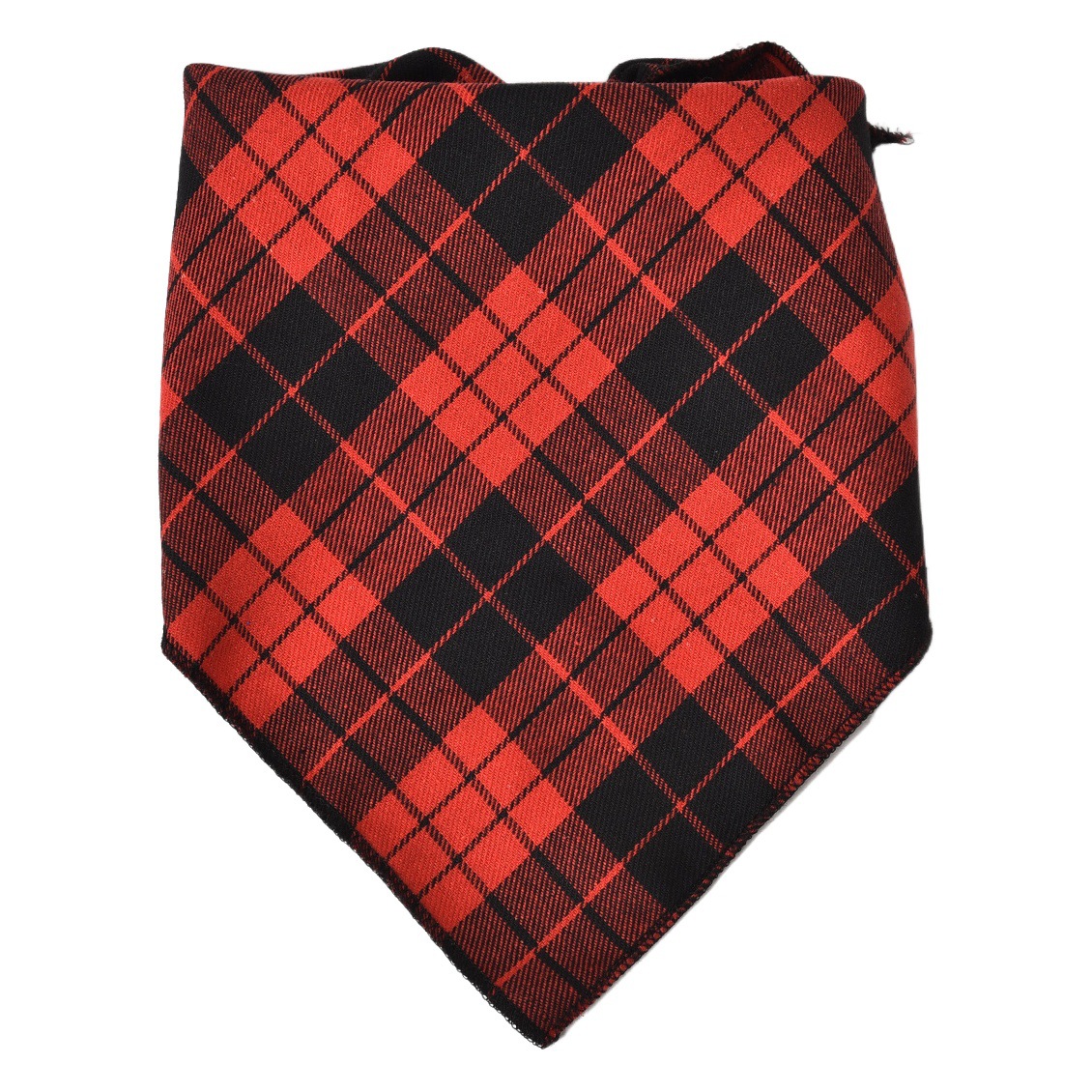 Amazon cross-border cotton soft pet scarf Christmas cat saliva towel dog triangle scarf lace plaid