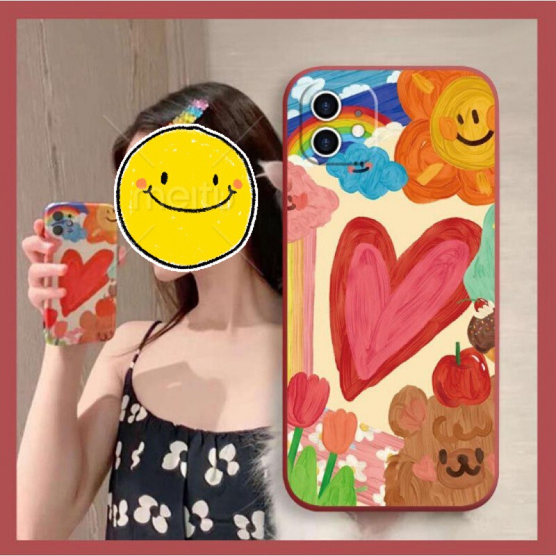 Celebrity style applicable oppoa52 mobile phone case k10x protective case findx5 new Reno7 graffiti love bag Celebrity style applicable oppoa52 mobile phone case k10x protective case findx5 new Reno7 graffiti love bag