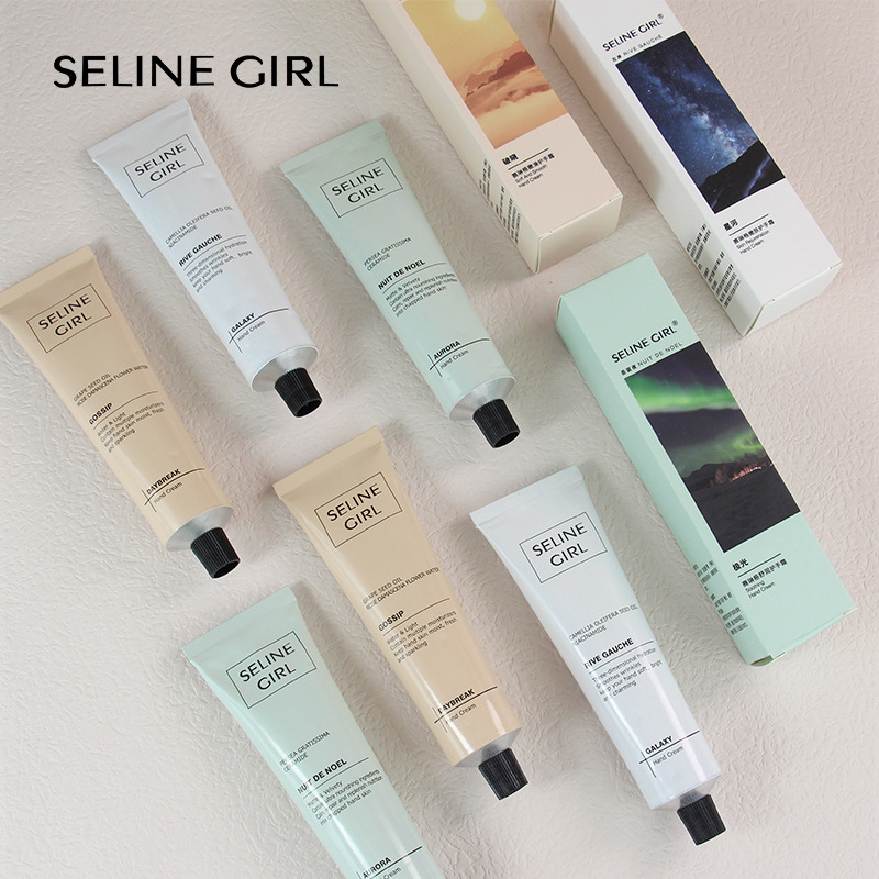 Hollywood star gift set 75g aromatic hand cream moisturizing and nourishing long-lasting fragrance hand care aluminum tube hand cream