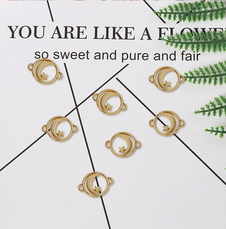 Alloy Material 1 Piece Alloy Star Moon Pendant