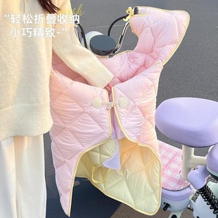 Electric Vehicle Windshield Quilt Double-Sided Spring & Fall Windproof and Rainproof New Motorcycle Battery Car Summer Sunproof and Waterproof Universal for All Seasons