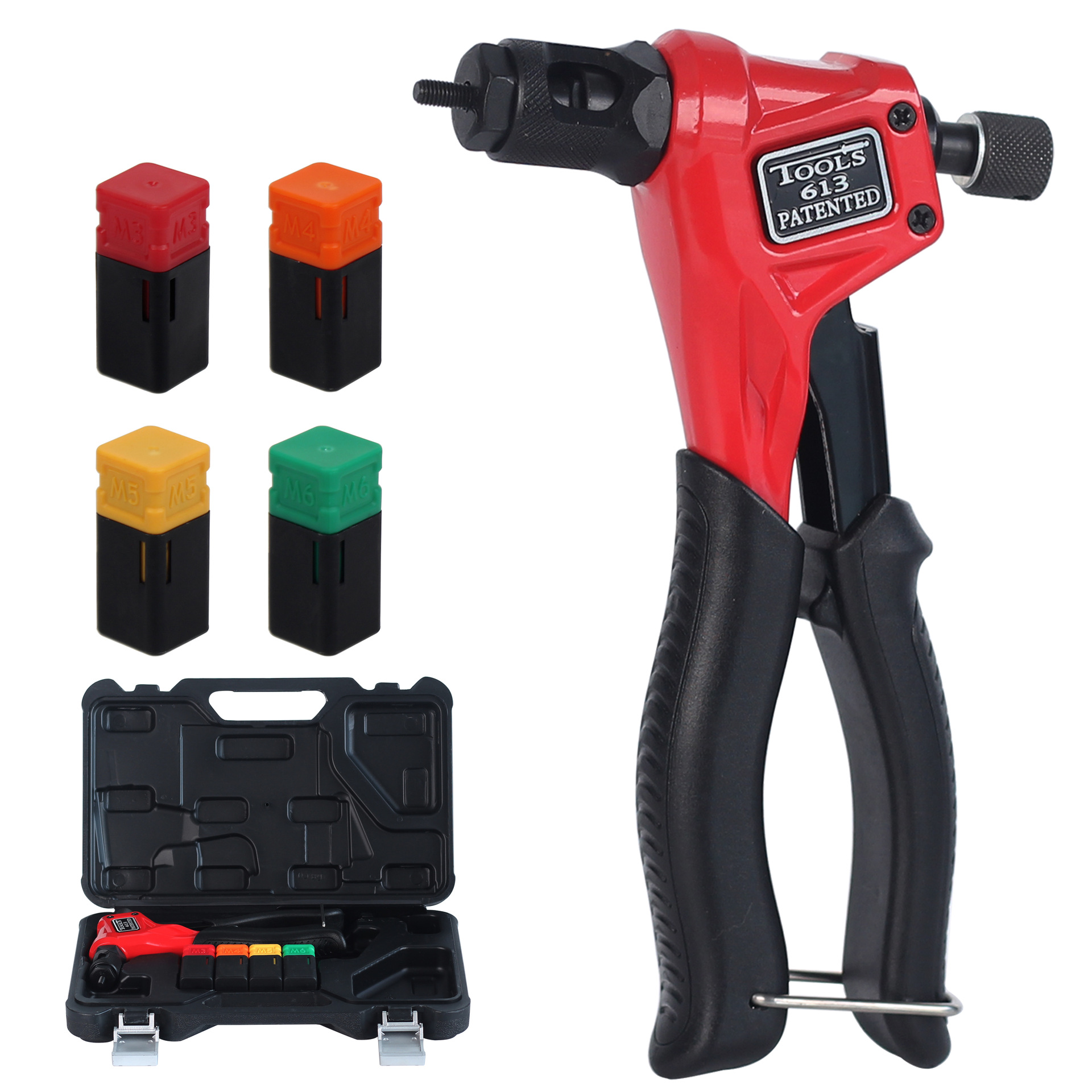 BT613 PATENTED 8英寸 拉铆螺母枪 M3 M4 M5 M6