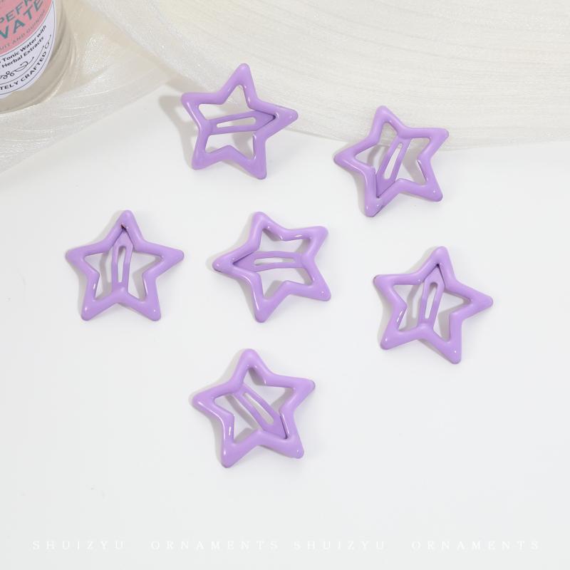 Sweet girl star clip para el cabello 2025 nuevo clip para el cabello de bebés femininos clip para el cabello lateral clip para el cabello de color