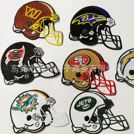 Factory Supply Hot Seller NFL Football Team Embroidered Patch for Clothing Shoes