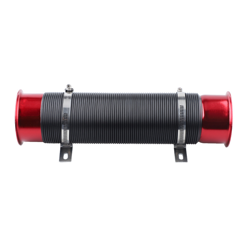Cross-border car modification 76mm adjustable intake ventilation telescopic tube supercharged turbine intake hose guide tube