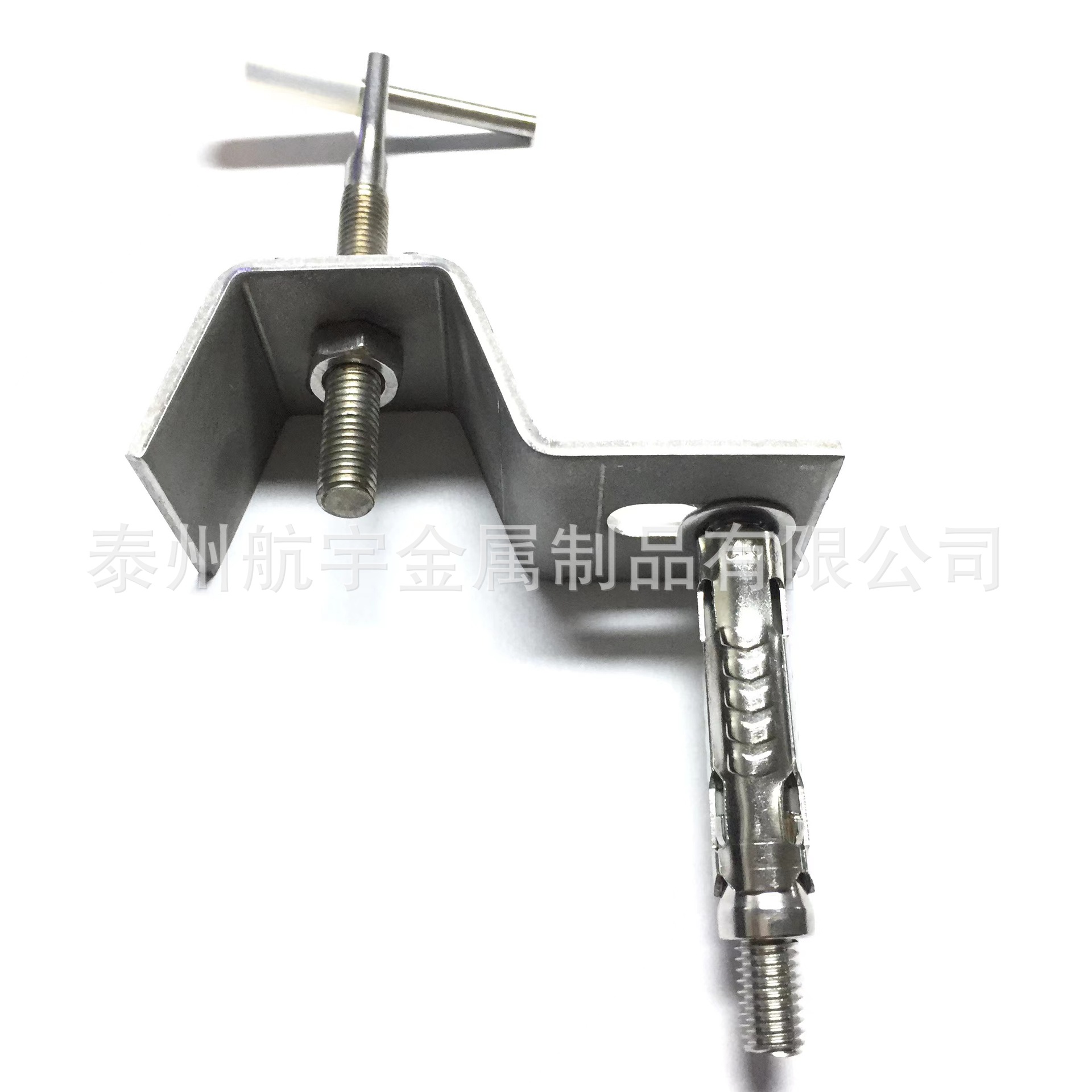 304不锈钢Z挂件 几型幕墙配件 大理石石材干挂件出口车修销钉扁头