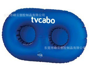 直供充气双孔杯座 PVC杯洞饮料杯托 充气两孔杯座滩漂浮杯托