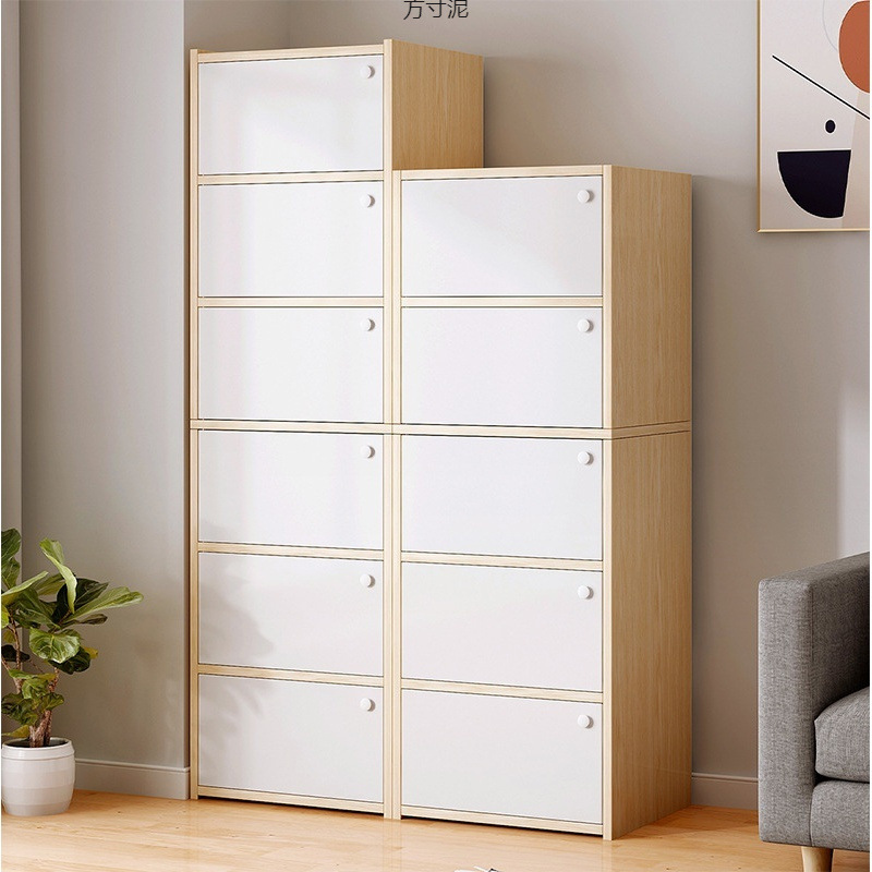 储物格子柜多格收纳柜门口卧室立柜家用现代简约实木抽屉柜客厅厂
