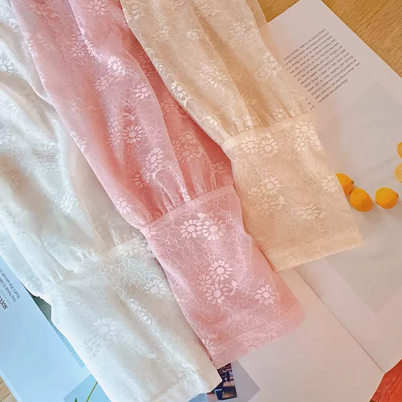 Кружевной тонкий защитный рукав, шелковые летние манжеты, защита от солнца, свободный крой