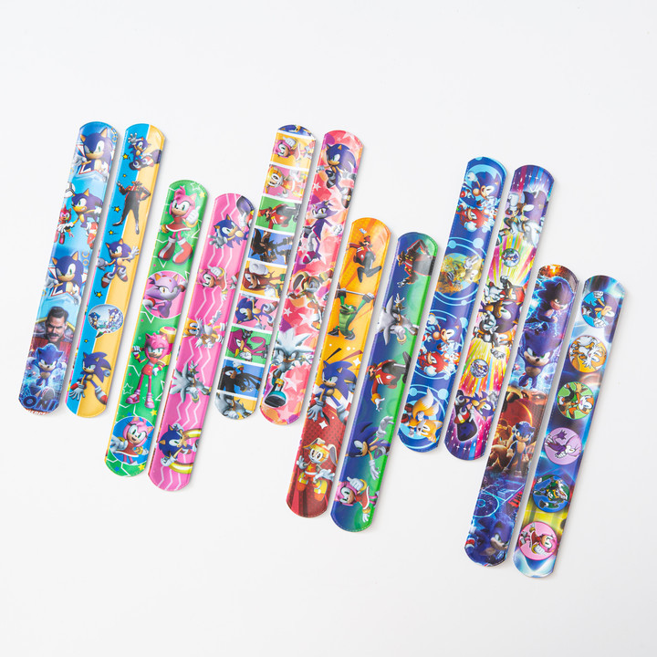 Nueva historieta Sonic raqueta anillo anime Sonic Snap anillo pulsera erizo juguete correa para la muñeca