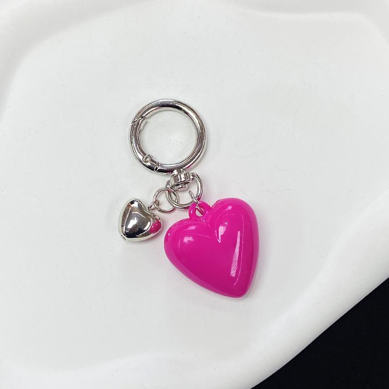 23g Weight Bag Pendant, Keychain Classification 1 Piece Quantity Holiday, Banquet, Daily Occasion Acrylic Material Valentine'S Day Festival Heart Shape Pattern Unisex Gender Korean Style Style Korean Style Heart Shape Arylic Valentine'S Day Unisex Bag Pendant Keychain 9