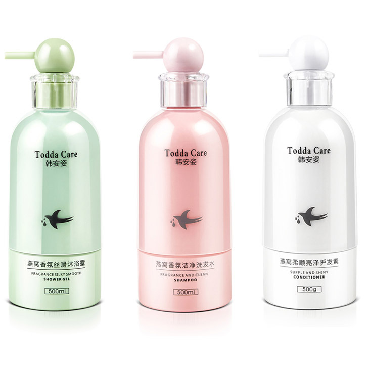 燕窩香氛潔淨洗發水柔順亮澤護發素洗護套裝沐浴露洗護沐套裝