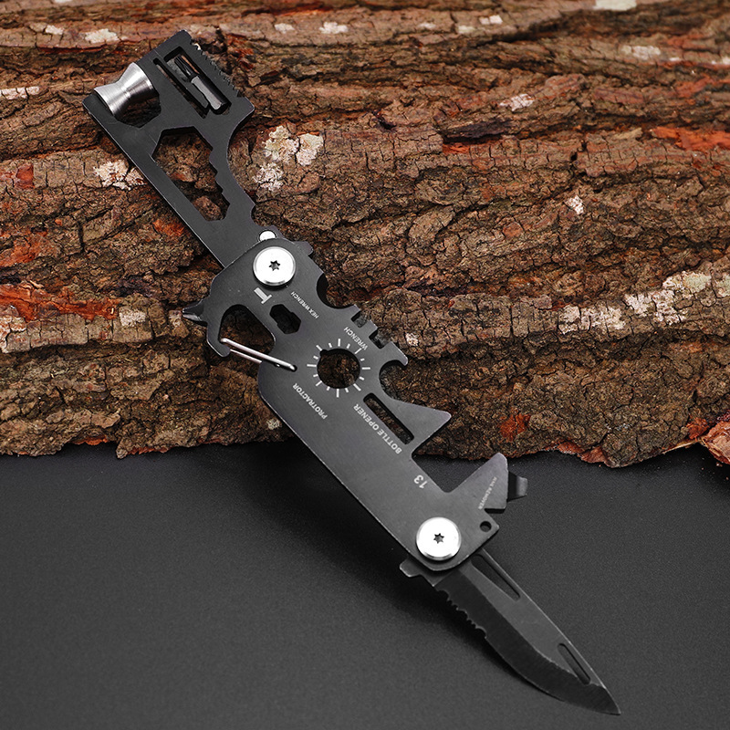 EDC组合工具多合一工具卡户外折叠求生多功能户外刀随身便携工具