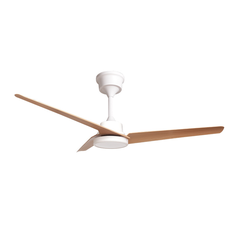 Ventilador de Techo Retro con Luz de 52 Pulgadas, Hierro y ABS, Regulable, para Sala de Estar y Dormitorio