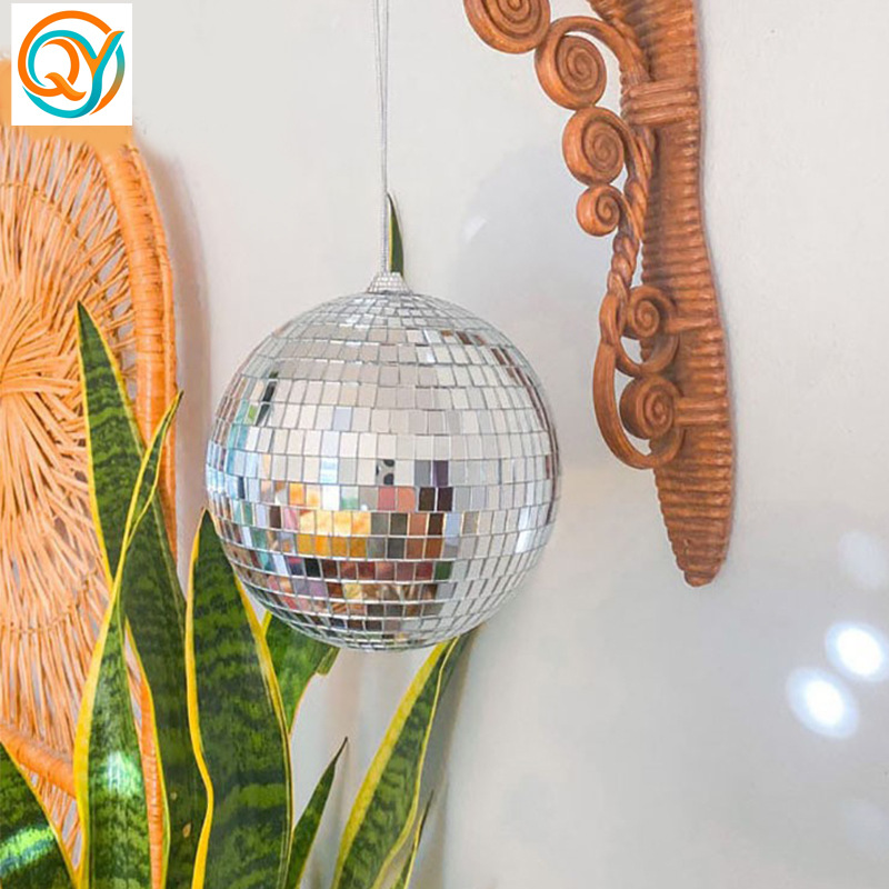 Decoración de pastel bola de espejo barra bola láser bola de Navidad 3/4/5/6cm decoración para hornear adorno reflectante de vidrio