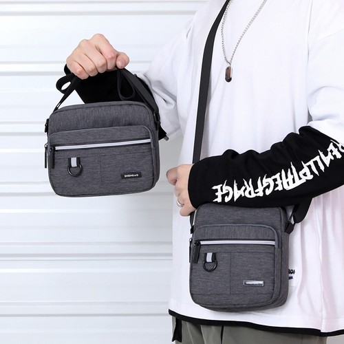 Men's Oxford Cloth Single Shoulder Bag, Men's Crossbody Bag, Casual Canvas Bag, Men's Bags, Backpacks, Small Bags, Business Documents Bags