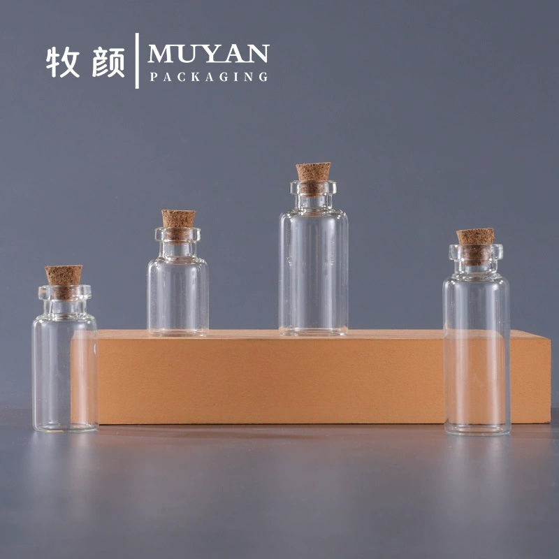 Небольшой Размер пробки дрейфа 0.5ml1ml2ml3ml5ml Желая бутылка ясная Мини Стеклянная бутылка океана оптом