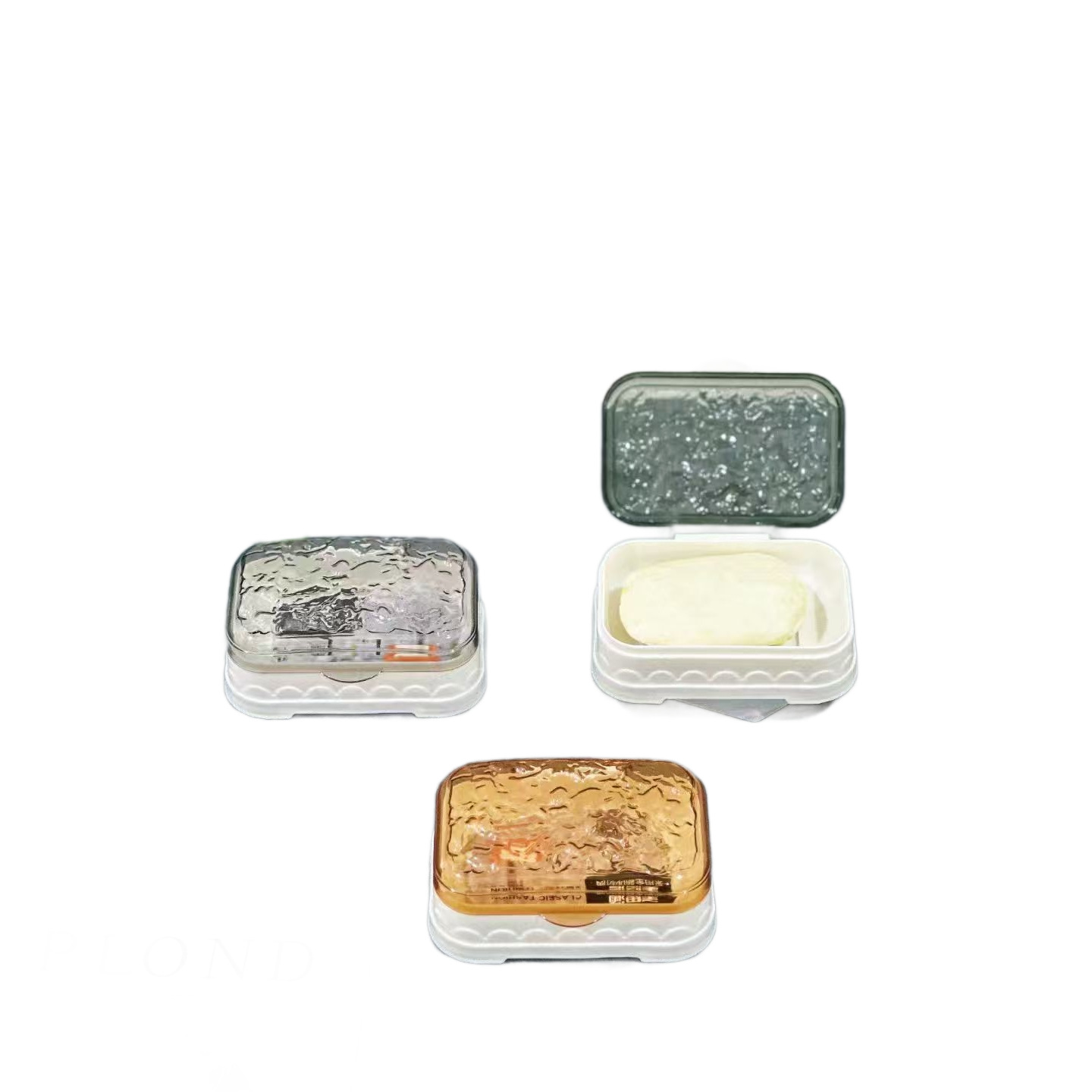 17 tipos de caja de jabón - 1 caja de jabón de baño caja de jabón de doble capa de viento de crema doméstica dormitorio de estudiantes image 5