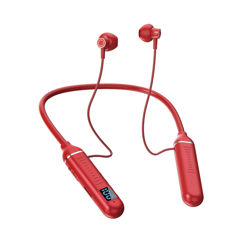 スポーツゲームノイズリダクション首掛けワイヤレスBluetoothヘッドセット超長バッテリー寿命首掛けイヤホンAppleおよびAndroidユニバーサルに適しています|undefined
