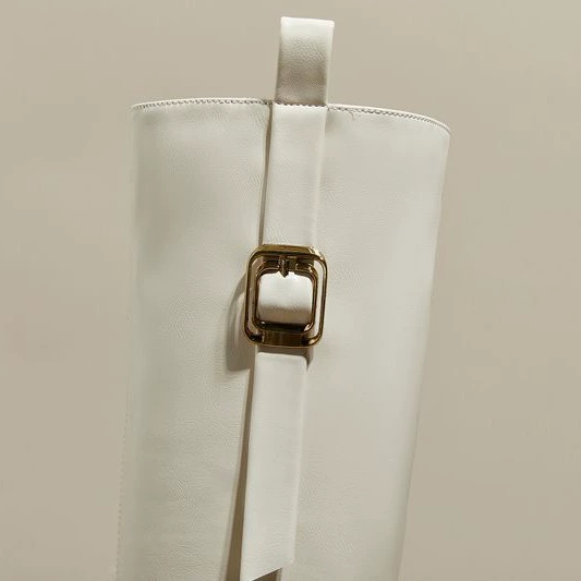 Тонкие сапоги рыцарские сапоги на высоком каблуке толстый каблук длинная труба сапоги для увеличения высоты для женщин 10 см новые сапоги до колен на толстой подошве