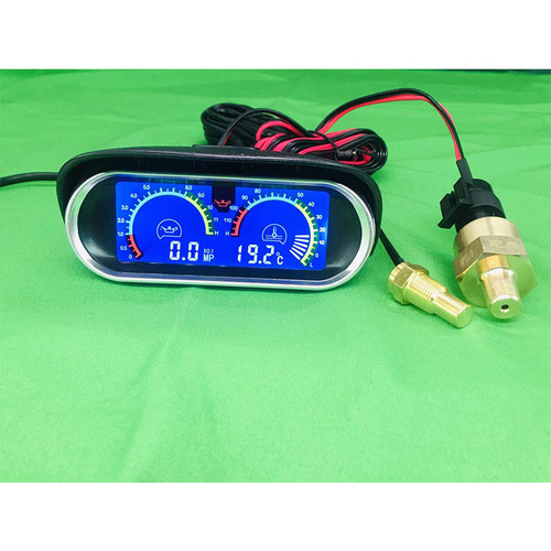 Cross-border car truck horizontal installation of water temperature voltage oil pressure combination meter modification