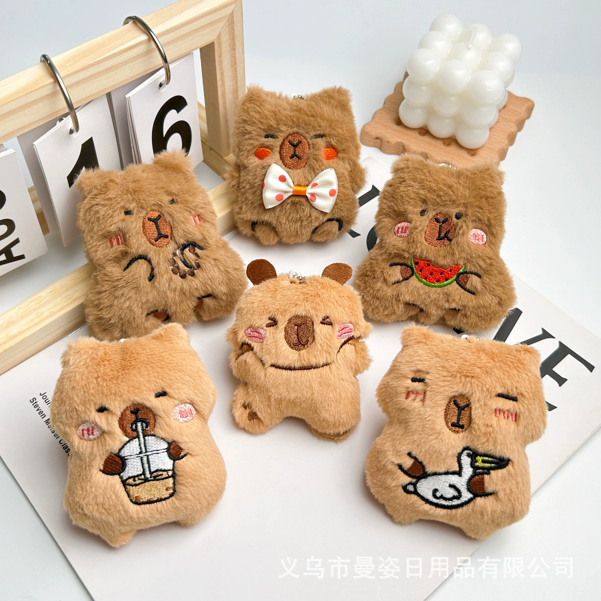Genuine doll Манзи, молочный чай, плюшевый подвес, рюкзак, брелок