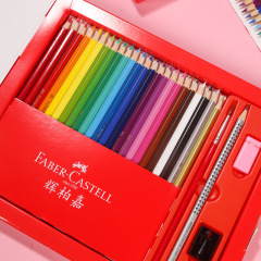 Faber-Castell Oil-Based Water-Soluble Colored Pencils Knight Castle Parrot Classic Colored Pencil Art Painting Brush Set