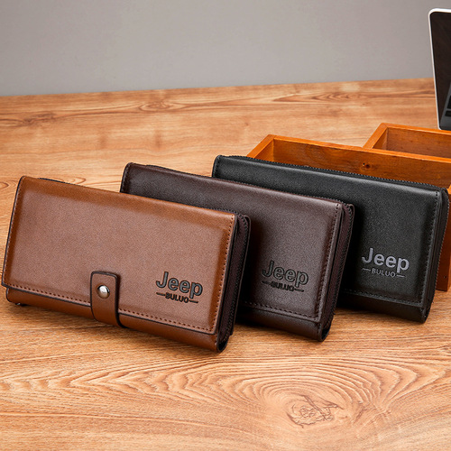 Cross-border new men's wallet multi-card slot casual retro PU wallet large capacity handbag coin purse