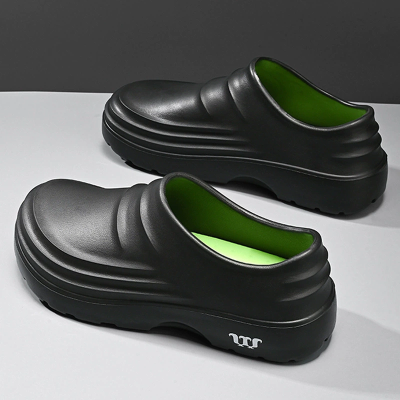 Мужские весенне-осенние нескользящие кухонные специальные водонепроницаемые и маслостойкие рабочие туфли больших размеров для мужчин, которые долго стоят и не устают, когда ступают на дерьмо.