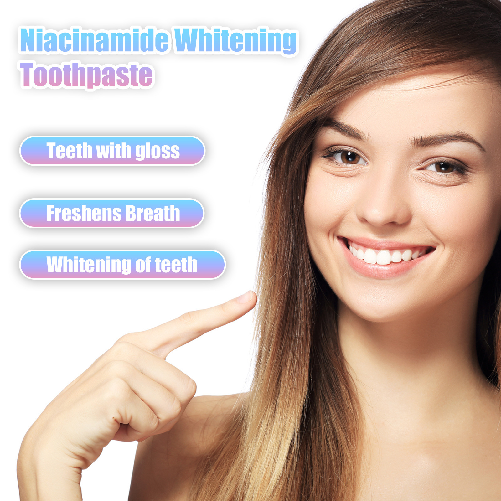 EELHOE Niacinamide per pulire macchie, odori orali, sbiancamento dei denti e dentifricio per la cura della bellezza_voghion.com