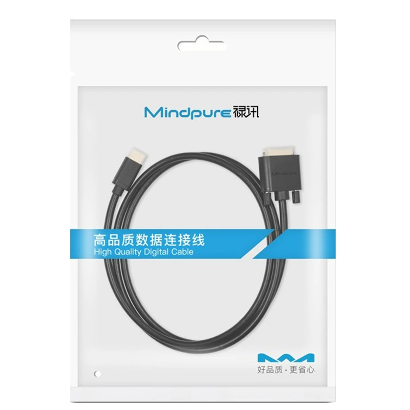 Кабель HDMI to DVI (Mindpure) AD001/AD023, двунаправленный, 1.5–20 м, поддержка 4K