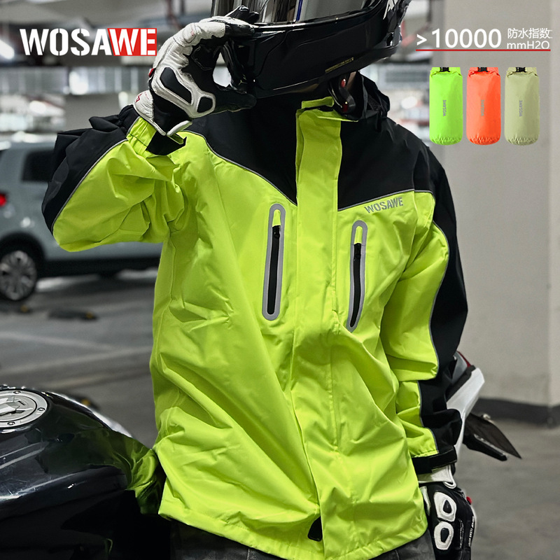 Wosawe Windproof Jacket Motorcycle Rainoutwear Outdoor Mountaineering Clothing Hiking Waterproof Jacket Men's Jacket
