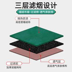 Smoke-free velvet portable moxibustion box cloth cover, household multi-joint portable moxibustion gown, smoke filtering pure copper moxibustion box wholesale