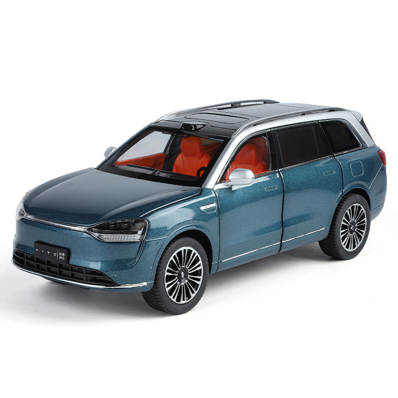 1:24m9 New Energy Alloy Model Pull-Back Sound and Light Simulation Off-Road Vehicle Valentine's Day Exquisite Gift Decoration Wholesale