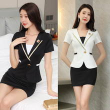 2023酒店美容师沐足洗浴技师服显瘦足浴足疗工作服套装采耳工衣