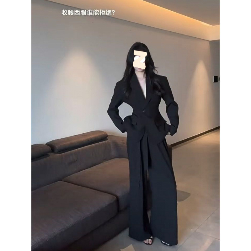 【气质加分】韩系职业西装套装女秋季设计感收腰显瘦气质西服外套|undefined
