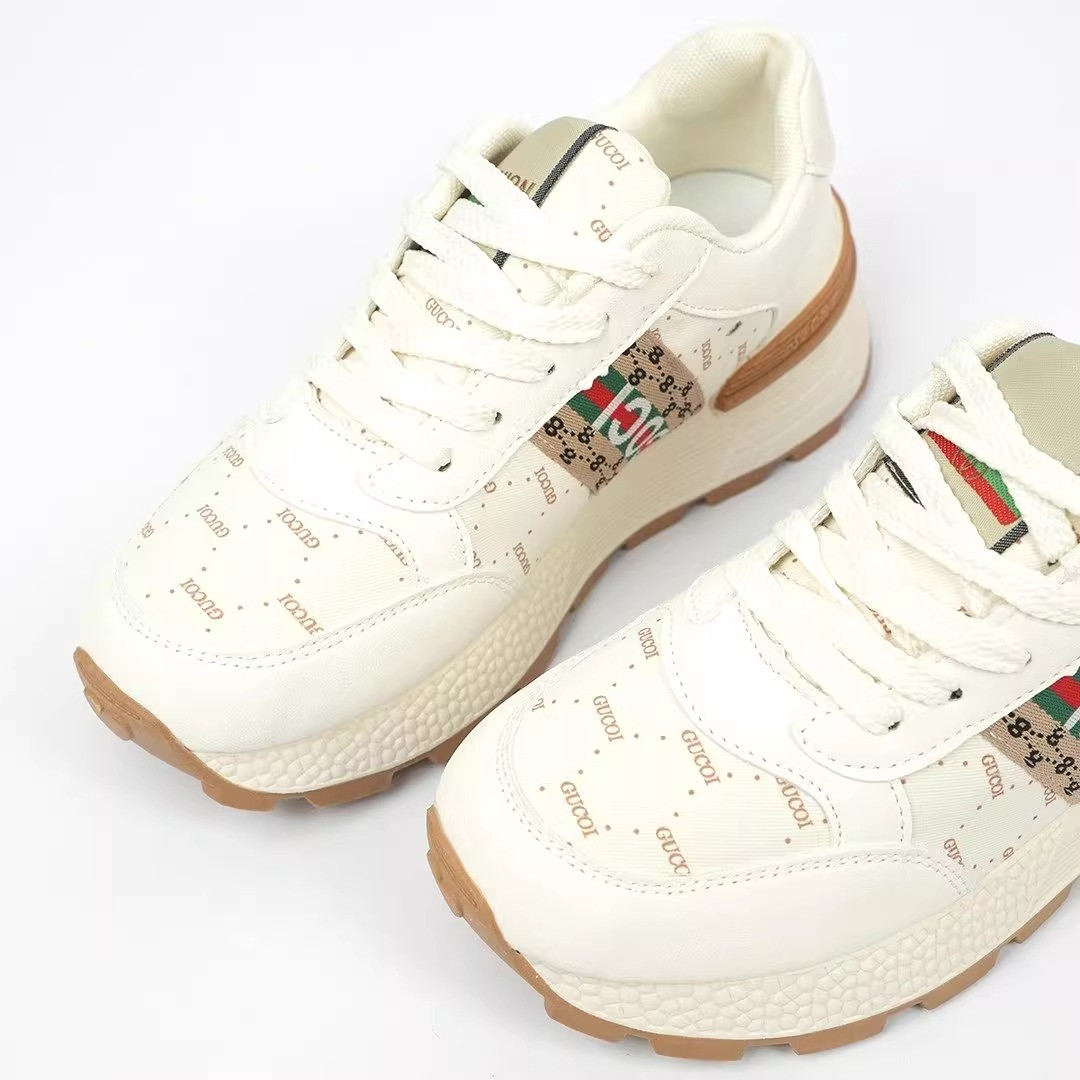 Zapatos de moda con lazos gruesos en la primavera y el verano de 2025 nuevos zapatos de Agan, zapatos deportivos casuales y cómodos.