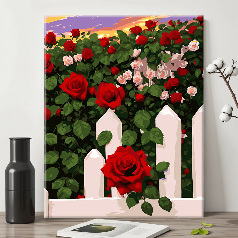 40 × 50 pintura al óleo digital color paisaje pintura pintada a mano relleno de color para niños curado fábrica de pintura decorativa al por mayor