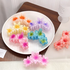 キャンディー色の花のヘアピンの大きいサイズの卵の花はクリップの後頭部をつかんでサメの魚を挟んで海辺の休暇の髪飾りを挟みます。