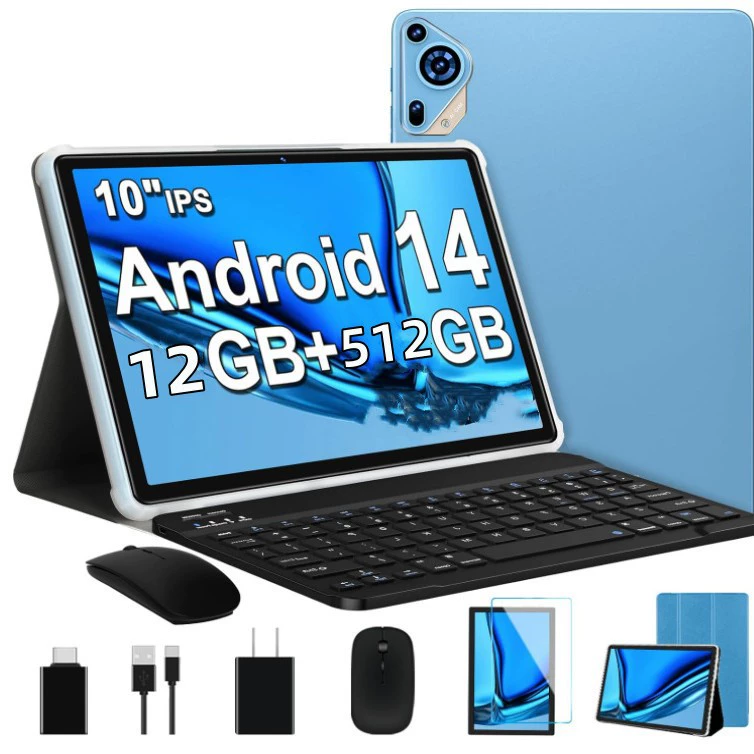10,1-дюймовый 4K HD полноэкранный 5G Wi‑Fi планшет с поддержкой SIM-карты, Android, развлекательный мобильный сетевой учебный PAD