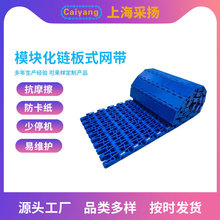 CY-3500A PP塑料链板水果清洗塑料平格网带挡板食品级清洗塑料网