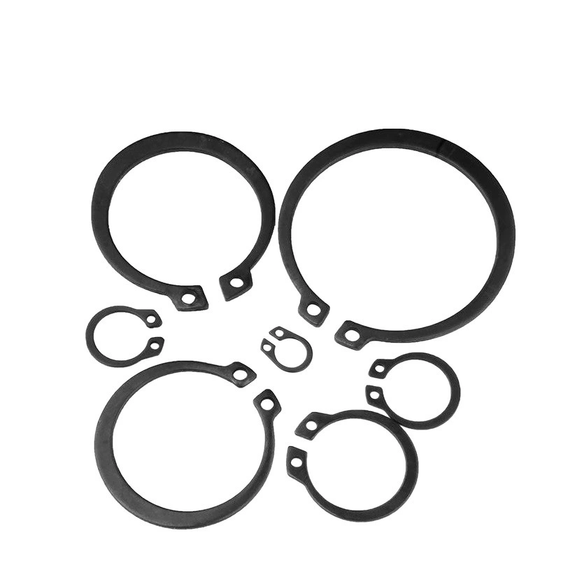 Железо-черный вал типа C с пружинной картой с карточкой с карточкой с карточкой с карточкой с кольцом подшипник 304 с эластичной заслонкой 65MN марганец GB894