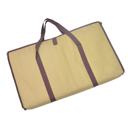 Outdoor portable storage bag organizer bag folding mesh table cutting board bamboo board storage bag canvas bag handbag thickened