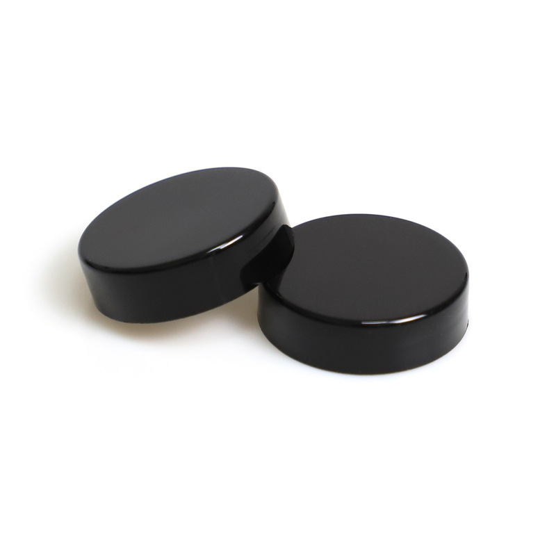 40 Teeth Black Bare Body Screw Cap Pp Material Plastic Cap Cream Jar Cap Face Cream Jar Cap Aierke Factory Wholesale