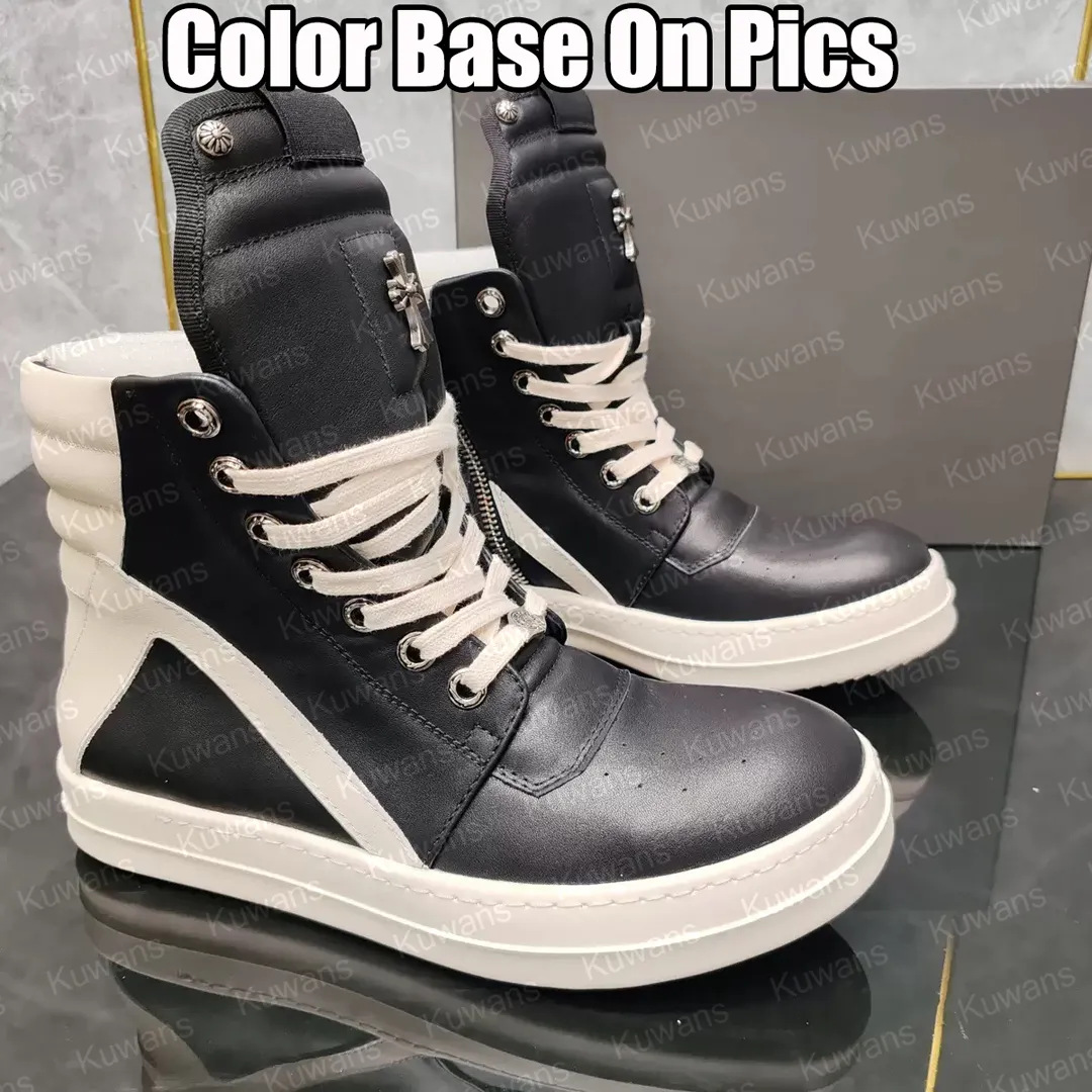 Chrome Hearts Geobasket High Rick Owens Black White