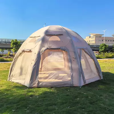 Avtomobil dam çadırları Outdoor Camping Car Tail - quicksand-gold-oxford-cloth-dimensions-400x400x220-cm